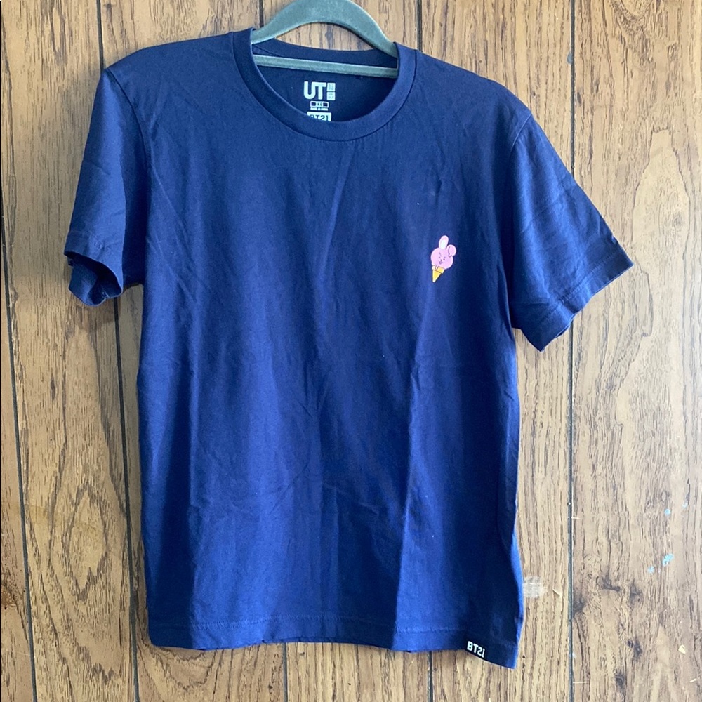 BT21 x UT BTS T-shirt Blue Adult XXS